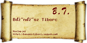 Bánász Tiborc névjegykártya